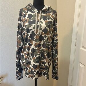 Men's Camo Hoodie PFG in Olive and Brown